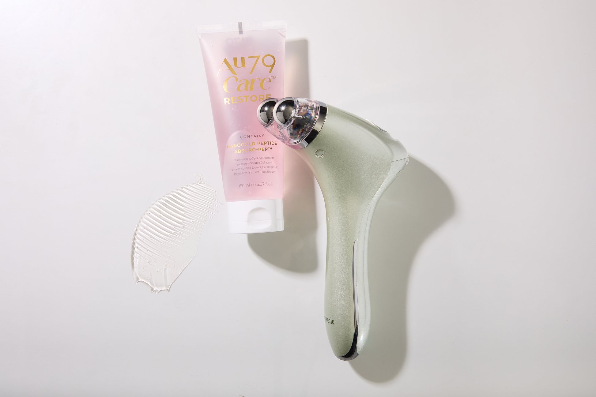 Au79Care Trysonic Microcurrent Device – professional-grade tool delivering microcurrents to lift and tone facial muscles for a sculpted appearance.